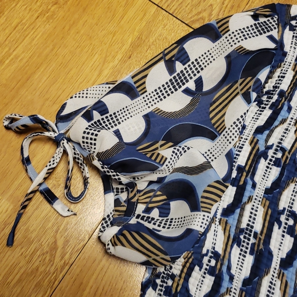 NWT dressbarn surplice printed crinkle top XL - Picture 3 of 4